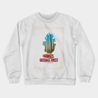 Grizdale Forest Lake District England map Crewneck Sweatshirt